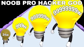 NOOB VS PRO VS HACKER VS GOD in Watt the bulb [upl. by Maia]