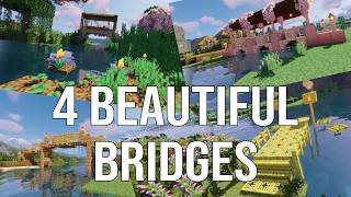 Minecraft Builds 4 Stunning Minecraft Bridges You NEED to Build NOW minecraft [upl. by Alit147]