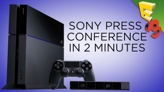 Sony Fights Back PS4s E3 Press Conference In Under 2 Minutes Used Games No DRM and More [upl. by Canotas]