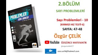 Hız ve Renk TYT ProblemlerSayı Problemleri 10Kırmızı Hız Testi 6 sayfa 4748 [upl. by Nnylyar]