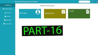 doctor dashboard of a hospital management system portal HMS PART16 [upl. by Bushore]