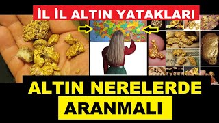 Türkiyenin Altın haritası  Altın Nasıl Bulunur  Altın Nerelerde Bulunur [upl. by Enylcaj]