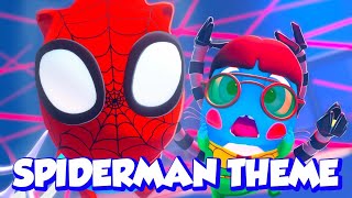 Spiderman Cartoon Theme Song 🕷️🦸🏻‍♂️ Spiderman vs Octopus Superhero parody by The Moonies Official [upl. by Lynad]