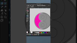 Yin  Yang logo creation  Inkscape tips  Graphics design [upl. by Nahtanha]