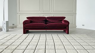 Maralunga Maxi Sofa  CASSINA [upl. by Akilegna495]