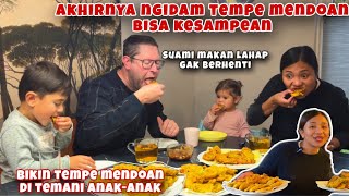 AKHIRNYA NGIDAM TEMPE MENDOAN KESAMPEAN SUAMI LAHAP MAKAN SAKING ENAKNYA [upl. by Jule]