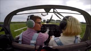 Lasham Falke Motorglider  Goodwood Departure Includes ATC [upl. by Lark]