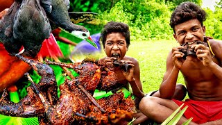 Hunt And Cook Waterhen in Village Style  Roast Waterhen In Desi Style  Tribal Cooking Tv [upl. by Atinehc]