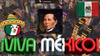 ¡Viva México 🇲🇽 Age of Empires 3 Wars of Liberty Online [upl. by Seidule]