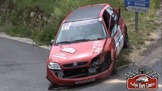 Rallye Haute Vallée de la Loire 2018 CRASH [upl. by Mehetabel500]