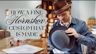 How a fine HORNSKOV custom hat of the highest quality is handmade from start to finish [upl. by Kcirevam388]