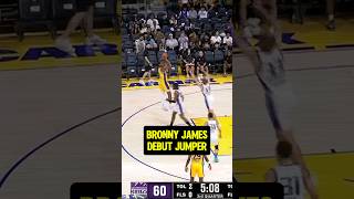 Bronny on his Lakers Debut👌 [upl. by Eniamerej]