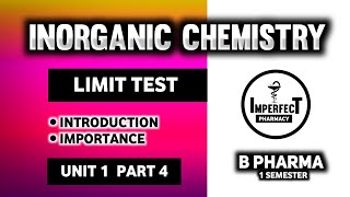 Limit Test  What Is Limit Test  Pharmaceutical Inorganic Chemistry  B Pharma First Semester [upl. by Maren]