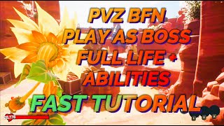 Plants vs Zombies Battle for Neighborville How To Play as AI or Boss Characters Fast Tutorial [upl. by Halak]