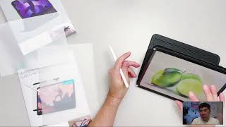 ESR iPad Case and Paper Like Screen Protector [upl. by Keyes]