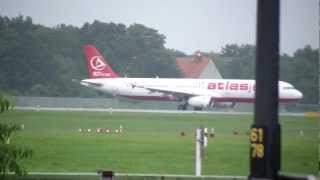 atlasjet mit Take Off am Flughafen Berlin Tegel [upl. by Enomys]