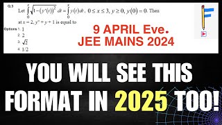 A Question Involving Lebnitz amp Differential Eqn  Integration  JEE MAINS 2024  April 9th Eve [upl. by Ennairak]