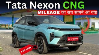 1KG CNG में कितनी चलेगी  Tata Nexon CNG Mileage Test  UP20 Review [upl. by Enuj]