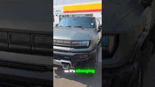 Charging the 2024 GMC Hummer Ev 3x Edition 1  Fast charging  Shell Gas station  DC Charging [upl. by Orion]