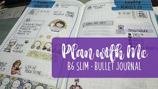 Bullet Journal Weekly Set up  B6 Slim Stalogy  Plan with me [upl. by Ahsoem325]