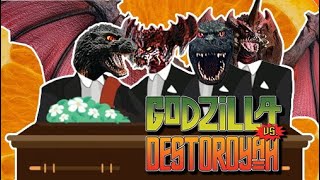 Godzilla vs Destoroyah  Coffin Dance Meme Song Cover [upl. by Docilu]