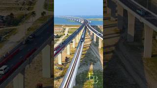 Padma Bridge Rail 🇧🇩 Passenger train operating via Padma Bridge Rail Link  Bangladesh Edit [upl. by Diella]