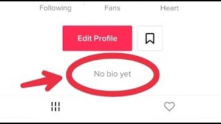 How To Set Bio On Tiktok  No Bio yet [upl. by Haldes30]