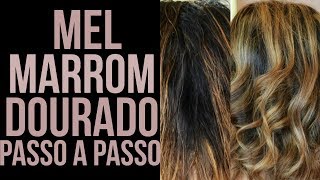 PASSO A PASSO LOIRO MEL MARROM DOURADO [upl. by Emoreg]