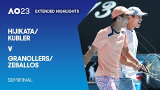 HijikataKubler v GranollersZeballos Extended Highlights  Australian Open 2023 Semifinal [upl. by Nyrahs]