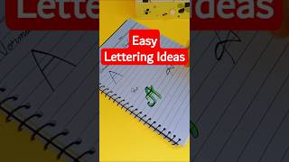 Easy Lettering Ideas shorts penstroke [upl. by Yro]