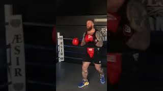 The Beast Vs Thor Boxing NEW 2021  Eddie Hall  Hafthor Bjornsson  boxing trainingShorts [upl. by Mainis]