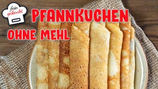 Pfannkuchen ohne Mehl  Einfaches CrepesRezept zum selber machen [upl. by Ybrek]