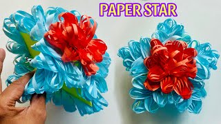 How to Make Star With Paper  Paper Craft [upl. by Sordnaxela]