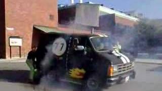 Short Dodge Van Burnout [upl. by Pansie]