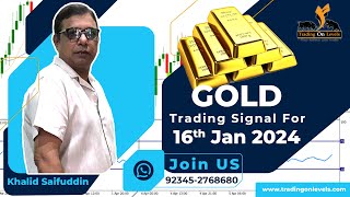 gold trading signal for 16th Jan 2024 by khalidsaifuddin [upl. by Retepnhoj]