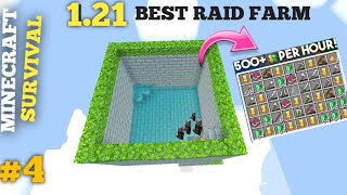 I MAKE BEST 121 RAID FARM😱 IN MY SURVIVAL WORLD 🌎4 IN HINDI RK GAMING [upl. by Annoyik]