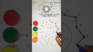 Learn and Draw the home by connecting numbers kids nurseryrhymes howtodraw kidsvideo abcd [upl. by Kotick]