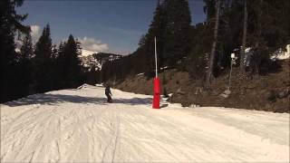 Snowboarding Flaine  Tourmaline Full Run [upl. by Mccreary693]