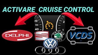 Passat b5 Activare CRUISE CONTROL cu VCDS si DELPHIVW AUDI SKODA SEAT  19992005 [upl. by Ettenotna991]