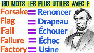 120 Mots les Plus Utiles en Anglais commençant par F  Prononciation Partie 6 [upl. by Maltzman]