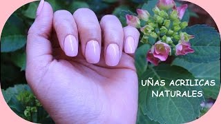 UÑAS ACRILICAS NATURALES SIN TIPS  SIN LAMPARA UV [upl. by Waneta]