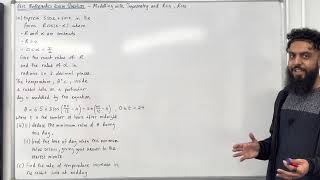 Pure Maths EQ  Modelling with Trigonometry Rsin and Rcos Equivalent Forms [upl. by Graniela283]