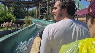 log flume at portaventura world in salou [upl. by Namwob]