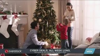 TV Commercial Spot  Overstockcom  Cyber Deals All Week  Value The Holidays [upl. by Lissie]