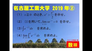 【数Ⅲ】名古屋工業大学／数学2019年度2番 [upl. by Liebman]