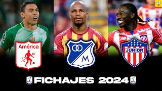 🔥FICHAJES Y SALIDAS LIGA BETPLAY 2024 Fichajes Junior  Millonarios  América  Nacional  Cali fpc [upl. by Xirdnek]