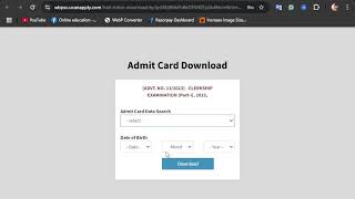 Wbpsc Clerkship Admit Card download 2024  PSC Clerkship Admit Card download 2024 [upl. by Saw]