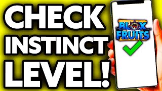 How To Check Instinct Level Blox Fruits Very Easy [upl. by Corinne171]