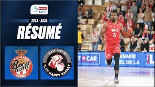 Monaco vs Nancy  Resume 20232024  LNB Officiel [upl. by Atenek701]