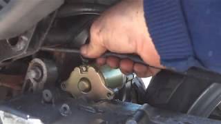 How to change a starter motor on a scooter [upl. by Dnomsed467]